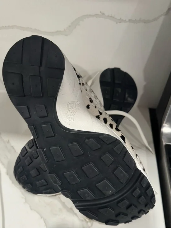 Nike Air Footscape Woven in White Cow running shoes sneakera street print 42/10 - Picture 7 of 7